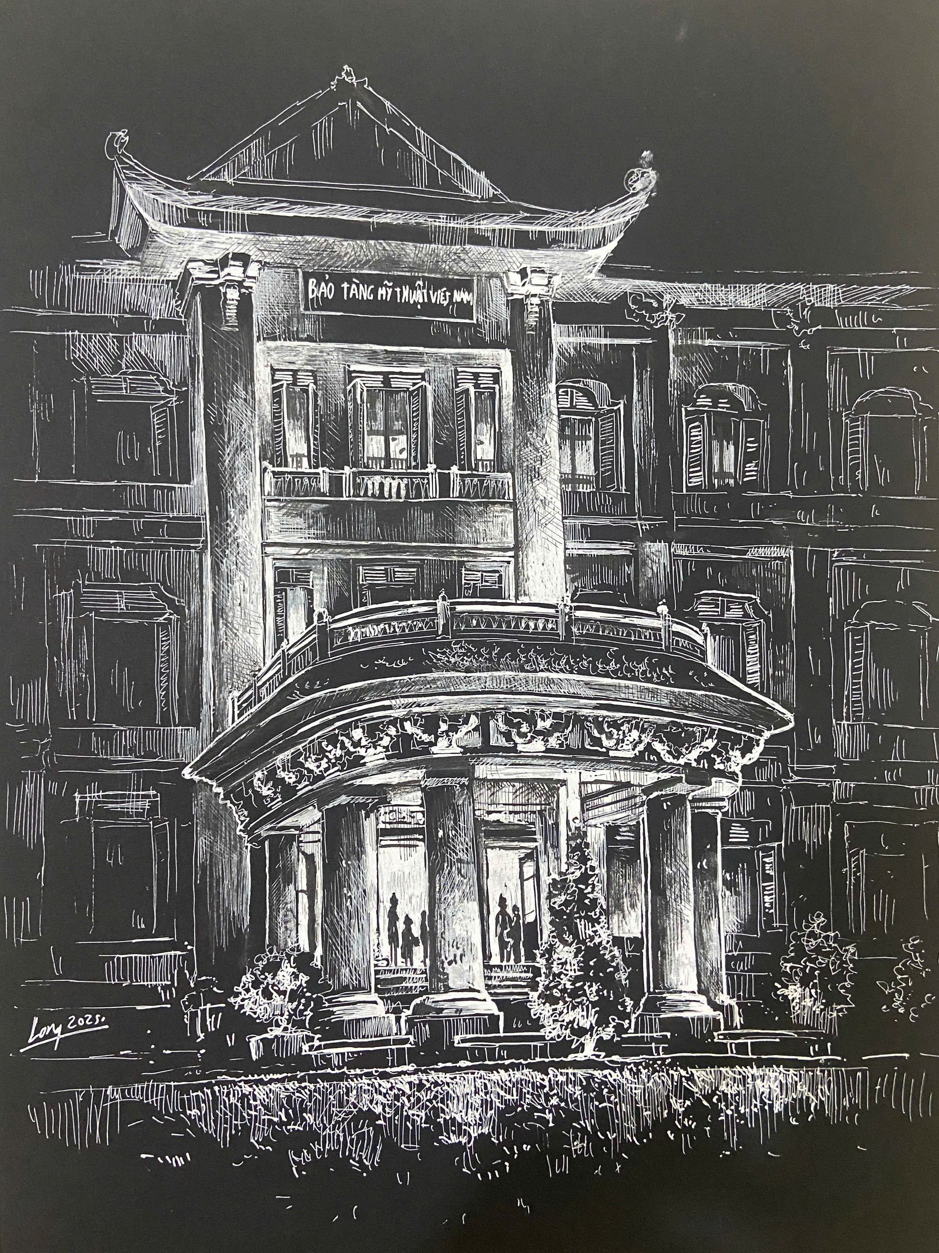 “Sketching Museum Night” by Tran Nam Long